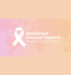 Pastel Pink Maternal Mental Health Awareness Week