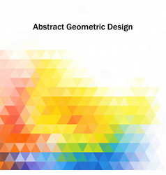 Color Geometric Design Triangle Pattern Layout