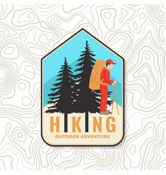 Hiking Patch Sticker Outdoor Adventure