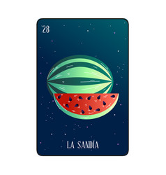 Loteria Watermelon Card