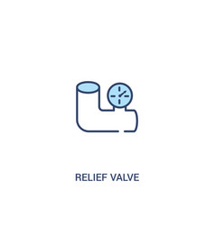 Relief Valve Concept 2 Colored Icon Simple Line