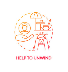 Help To Unwind Concept Icon