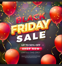 Black Friday Sale With 3d Lettering