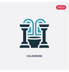 Two Color Caldarium Icon From Sauna Concept