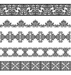 Set black borders Royalty Free Vector Image - VectorStock