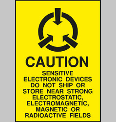 Caution Electrostatic Sensitive Devices Sign