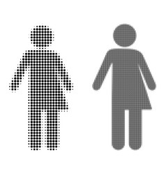 Pixel Halftone Third Gender Icon