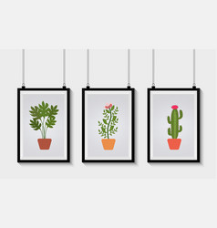 Set Of Gallery Frames Mockup