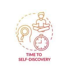 Time To Self Discovery Concept Icon