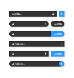 Various Search Bar Templates Dark Mode Internet