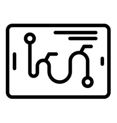 Bike Sharing Route Icon Outline Rent