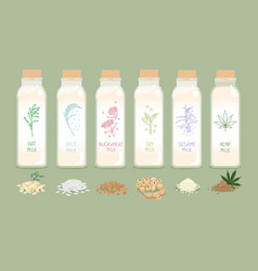 Bottles Plant Based Vegan Plant Milk Set