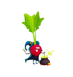 Cartoon Halloween Radish Enchanter Character