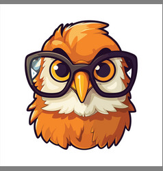 Hawk Cute Funny Cartoon Kawaii Clipart Colorful