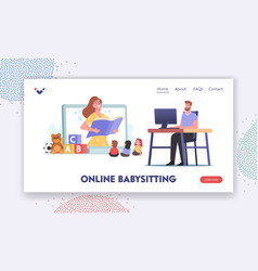 Online Babysitting Service Landing Page Template