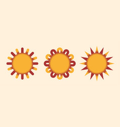 Three Sun Shapes Set2