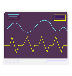 Vital Sign Monitoring Icon Electronic Display