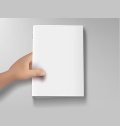 3d Blank White Landscape Brochure Or Magazine