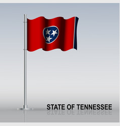 Flag State Tennessee Usa Flying