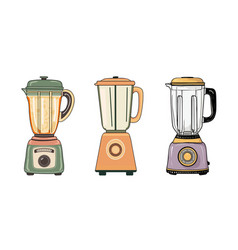 Retro Kitchen Blender Appliance Utensil Clip Art