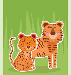 Tiger And Leopard Jungle Animals