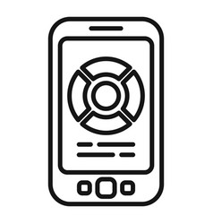 Phone Remote Control Icon Outline Work