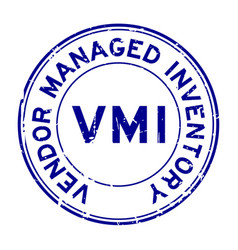 Grunge Blue Vmi Abbreviation Vendor Managed