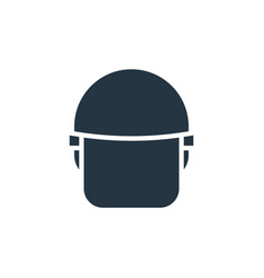 Police Helmet Icon Editable Stroke