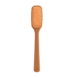 Wooden Brush Icon Cartoon Dry Body