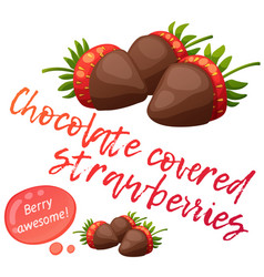 Chocolate Covered Strawberries Icon Isolated