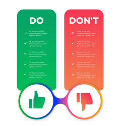 Do And Dont Infographic Comparison