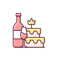 Bachelorette Party Rgb Color Icon