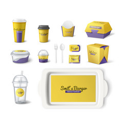 Branded Fastfood Packaging Set