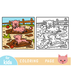 Coloring Book Three Pigs