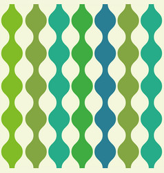 Mid Century Ogee Seamless Pattern Green And Blue