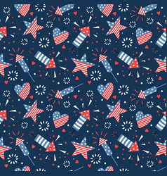 Bright Seamless Pattern For 4th Of July