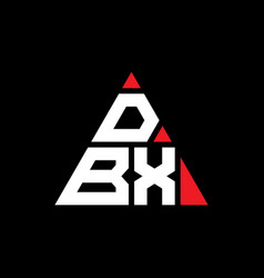 Dbx Triangle Letter Logo Design With Triangle