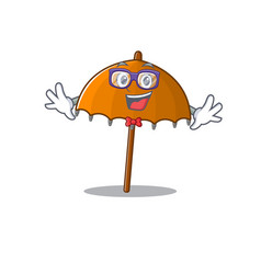 Super Funny Geek Orange Umbrella Cartoon