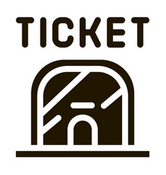 Ticket Casa Icon Glyph