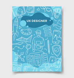 Ux User Experience Designer Concept With Doodle