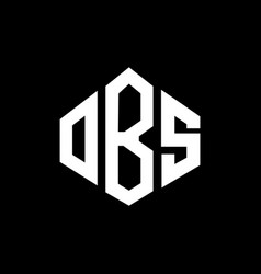 Obs Letter Logo Design With Polygon Shape