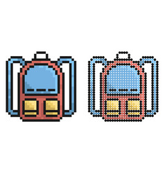 Pixel Icon School Backpack September 1 Beginning