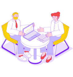 Business Meeting Isometric Icon