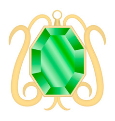 Peridot Gemstone Mockup Realistic Style