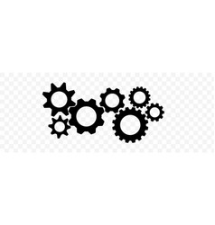 Settings Gears Cogs Flat Icon For Apps