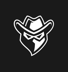 Simple Cool Cowboy Logo Design