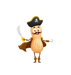 Cartoon Halloween Peanut Pirate Character