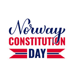 Norway Constitution Day Typography Poster