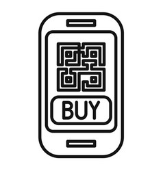 Smartphone Buy Online Store Icon Outline