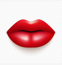 3d Realistic Red Female Lips Love Sexy